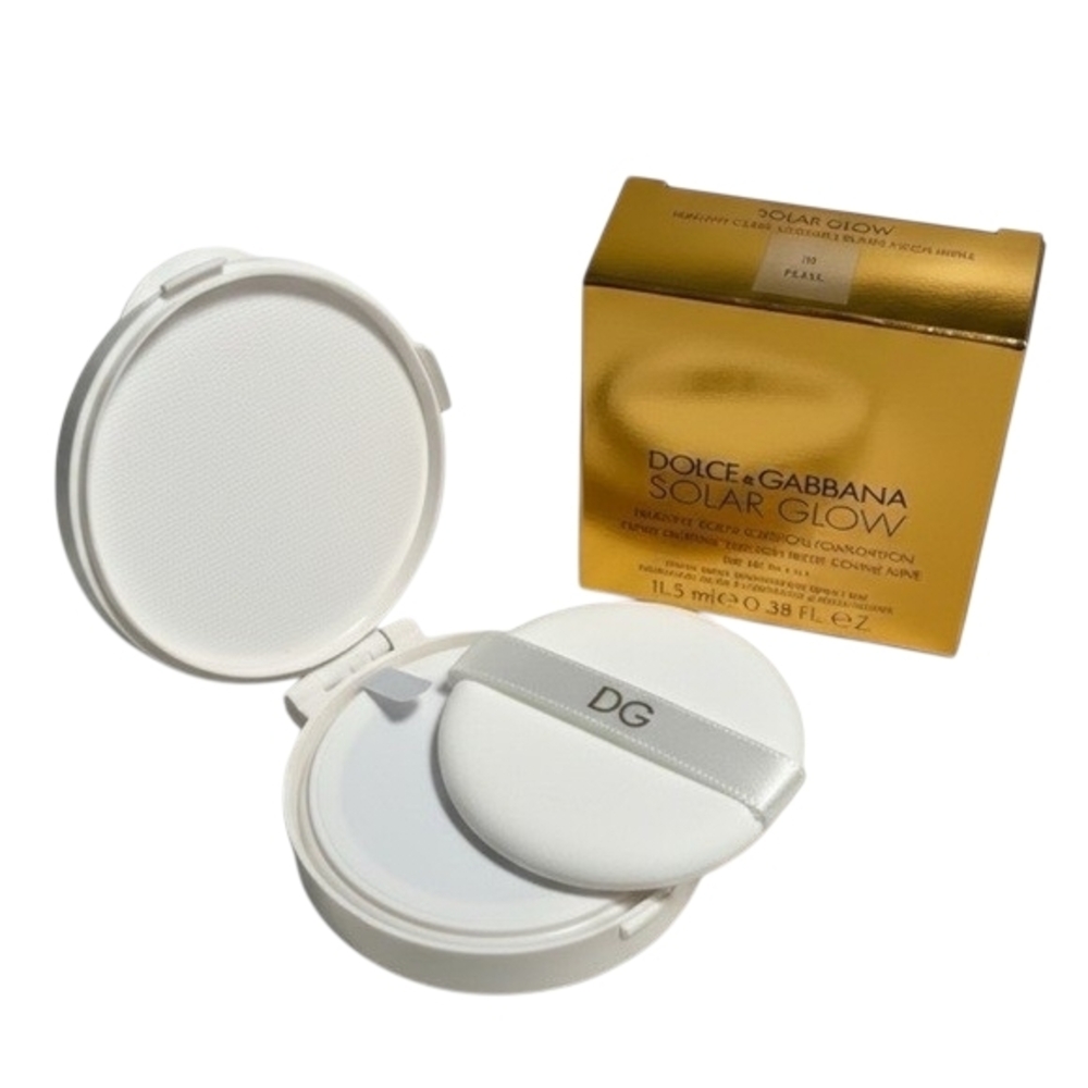 NWT Dolce & Gabbana Solar Glow Cushion Foundation Compact Refill 110 Pearl - Picture 3 of 3